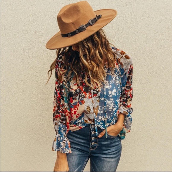 Collective Concepts Tops - ✨Vicidolls Patchwork with Love Shimmer Blouse✨